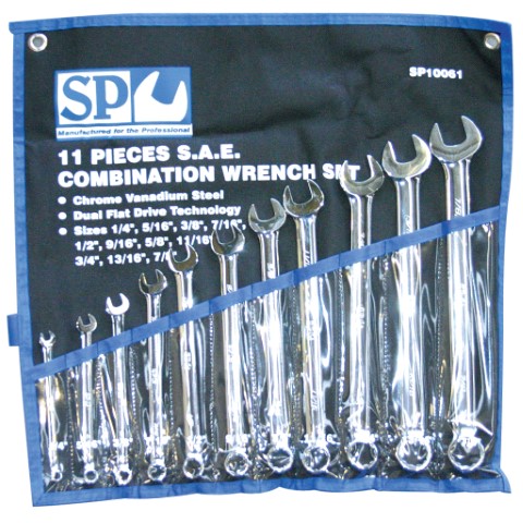 SP - 11PC SAE COMBINATION SPANNER SET 